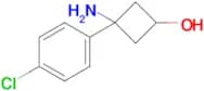 3-Amino-3-(4-chlorophenyl)cyclobutanol