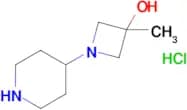3-Methyl-1-(piperidin-4-yl)azetidin-3-ol hydrochloride