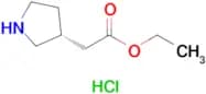 (R)-Ethyl 2-(pyrrolidin-3-yl)acetate hydrochloride