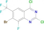 7-Bromo-2,4-dichloro-8-fluoro-6-(trifluoromethyl)quinazoline