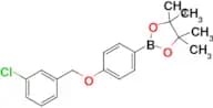 2-(4-((3-Chlorobenzyl)oxy)phenyl)-4,4,5,5-tetramethyl-1,3,2-dioxaborolane