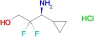 (S)-3-Amino-3-cyclopropyl-2,2-difluoropropan-1-ol hydrochloride