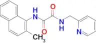 N1-(2-Methylnaphthalen-1-yl)-N2-(pyridin-2-ylmethyl)oxalamide