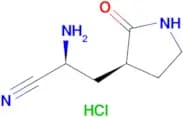 (S)-2-Amino-3-((S)-2-oxopyrrolidin-3-yl)propanenitrile hydrochloride