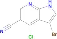 3-Bromo-4-chloro-1H-pyrrolo[2,3-b]pyridine-5-carbonitrile