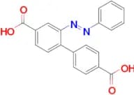 (E)-2-(Phenyldiazenyl)-[1,1′-biphenyl]-4,4′-dicarboxylic acid
