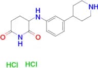 3-((3-(Piperidin-4-yl)phenyl)amino)piperidine-2,6-dione dihydrochloride