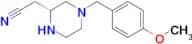 (R)-2-(4-(4-Methoxybenzyl)piperazin-2-yl)acetonitrile