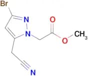 Methyl 2-(3-bromo-5-(cyanomethyl)-1H-pyrazol-1-yl)acetate