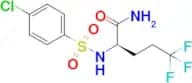(R)-2-(4-chlorophenylsulfonamido)-5,5,5-trifluoropentanamide