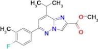Methyl 6-(4-fluoro-3-methylphenyl)-8-isopropylimidazo[1,2-b]pyridazine-2-carboxylate