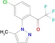 1-(4-Chloro-2-(5-methyl-1H-pyrazol-1-yl)phenyl)-2,2,2-trifluoroethan-1-one