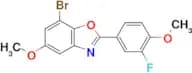 7-Bromo-2-(3-fluoro-4-methoxyphenyl)-5-methoxy-1,3-benzoxazole