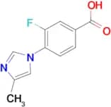 3-Fluoro-4-(4-methyl-1H-imidazol-1-yl)benzoic acid