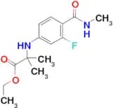Ethyl 2-(3-fluoro-4-(methylcarbamoyl)phenylamino)-2-methylpropanoate