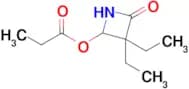 3,3-Diethyl-4-oxoazetidin-2-yl propionate