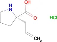 (S)-2-allylpyrrolidine-2-carboxylic acid hydrochloride