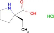 (S)-2-ethylpyrrolidine-2-carboxylic acid hydrochloride