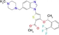 (R)-methyl 5-(6-((4-methylpiperazin-1-yl)methyl)-1H-benzo[d]imidazol-1-yl)-3-(1-(2-(trifluoromethy…
