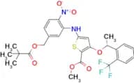 (R)-methyl 5-(2-nitro-5-(pivaloyloxymethyl)phenylamino)-3-(1-(2-(trifluoromethyl)phenyl)ethoxy)thi…