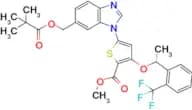 (R)-methyl 5-(6-(pivaloyloxymethyl)-1H-benzo[d]imidazol-1-yl)-3-(1-(2-(trifluoromethyl)phenyl)etho…