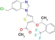 (R)-methyl 5-(6-(chloromethyl)-1H-benzo[d]imidazol-1-yl)-3-(1-(2-(trifluoromethyl)phenyl)ethoxy)th…