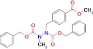 Dibenzyl 1-(4-(methoxycarbonyl)benzyl)-2-methylhydrazine-1,2-dicarboxylate