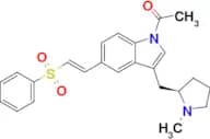 1-[3-[[(2R)-1-Methyl-2-pyrrolidinyl]methyl]-5-[(1E)-2-(phenylsulfonyl)ethenyl]-1H-indol-1-yl]ethan…