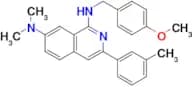N1-(4-methoxybenzyl)-N7,N7-dimethyl-3-m-tolylisoquinoline-1,7-diamine