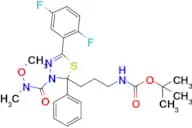 Tert-Butyl (3-(5-(2,5-difluorophenyl)-3-(methoxy(methyl)carbamoyl)-2-phenyl-2,3-dihydro-1,3,4-thia…
