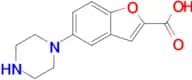 5-(Piperazin-1-yl)benzofuran-2-carboxylic acid