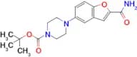 Tert-Butyl 4-(2-carbamoylbenzofuran-5-yl)piperazine-1-carboxylate