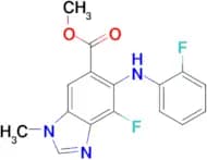 Methyl 4-fluoro-5-((2-fluorophenyl)amino)-1-methyl-1H-benzo[d]imidazole-6-carboxylate