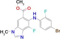 Methyl 5-((4-bromo-2-fluorophenyl)amino)-4-fluoro-1-methyl-1H-benzo[d]imidazole-6-carboxylate
