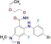 5-((4-Bromo-2-fluorophenyl)amino)-4-fluoro-1-methyl-N-(2-(vinyloxy)ethoxy)-1H-benzo[d]imidazole-6-…