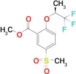 5-Methylsulfonyl-2-[((S)-2,2,2-trifluoro-1-methylethyl)oxy]benzoic acid methyl ester