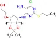 2-(((3aR,4S,6R,6aS)-6-((5-Amino-6-chloro-2-(propylthio)pyrimidin-4-yl)amino)-2,2-dimethyltetrahydr…