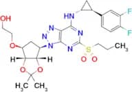 2-(((3aR,4S,6R,6aS)-6-(7-(((1R,2S)-2-(3,4-difluorophenyl)cyclopropyl)amino)-5-(propylsulfonyl)-3H-…