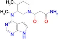 3-((3R,4R)-4-methyl-3-(methyl(7H-pyrrolo[2,3-d]pyrimidin-4-yl)amino)piperidin-1-yl)-3-oxopropanami…