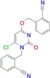2-(((6-Chloro-1-(2-cyanobenzyl)-2-oxo-1,2-dihydropyrimidin-4-yl)oxy)methyl)benzonitrile