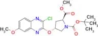 1-(tert-Butyl) 2-methyl (2S,4R)-4-((3-chloro-7-methoxyquinoxalin-2-yl)oxy)pyrrolidine-1,2-dicarbox…