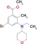 Methyl 5-bromo-3-(ethyl(tetrahydro-2H-pyran-4-yl)amino)-2-methylbenzoate