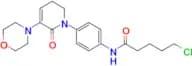 5-Chloro-N-(4-(3-morpholino-2-oxo-5,6-dihydropyridin-1(2H)-yl)phenyl)pentanamide