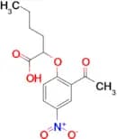 2-(2-Acetyl-4-nitrophenoxy)hexanoic acid