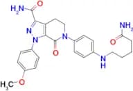 6-(4-((5-Amino-5-oxopentyl)amino)phenyl)-1-(4-methoxyphenyl)-7-oxo-4,5,6,7-tetrahydro-1H-pyrazolo[…