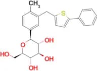 (2R,3S,4R,5R,6S)-2-(hydroxymethyl)-6-(4-methyl-3-((5-phenylthiophen-2-yl)methyl)phenyl)tetrahydro-…