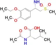 (S)-1-(3-Ethoxy-4-methoxyphenyl)-2-(methylsulfonyl)ethylamine N-acetyl-L-leucine salt