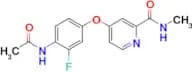 4-(4-Acetamido-3-fluorophenoxy)-N-methylpicolinamide