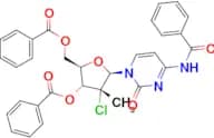 (2R,3R,4R,5R)-5-(4-benzamido-2-oxopyrimidin-1(2H)-yl)-2-((benzoyloxy)methyl)-4-chloro-4-methyltetr…