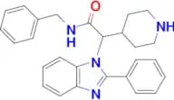 N-benzyl-2-(2-phenyl-1H-benzo[d]imidazol-1-yl)-2-(piperidin-4-yl)acetamide